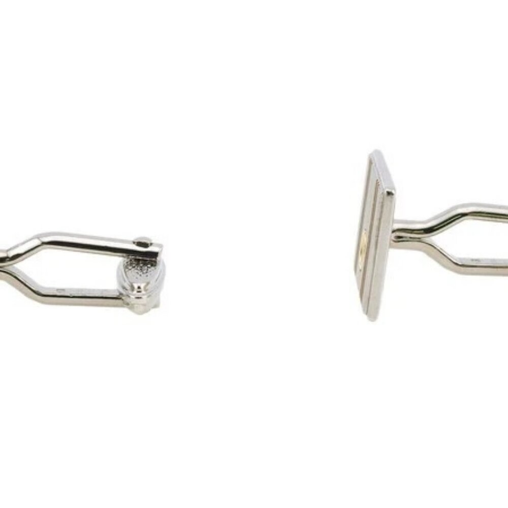 dunhill cufflinks × silver platedGold material Authentic Used - Picture 4 of 8